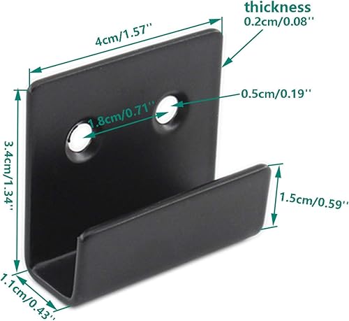 Miniatura 2 de Soporte para azulejos de acero inoxidable, soporte para colgar en la pared, ganchos para exhibición de azulejos de cerámica con tornillos de