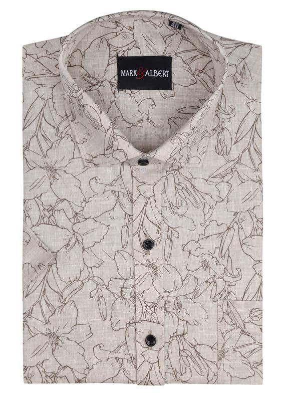 Image of Men's Half Sleeve Linen Shirt