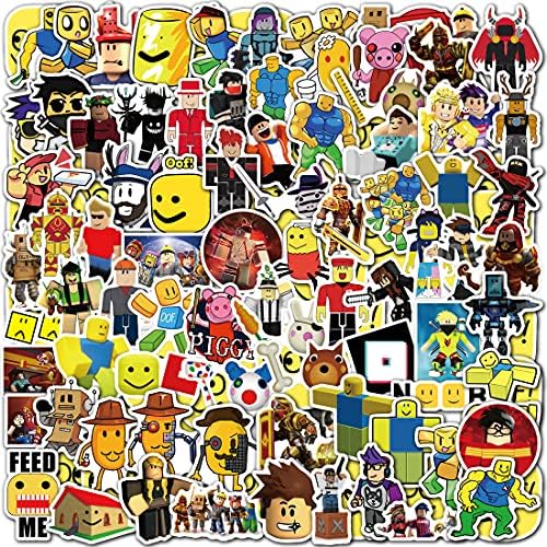 DANGAO Roblo_x Stickers 100pcs Cool Video Game Stickers Vinyl Waterproof Stickers for Kids Teens Adults Laptop Water Bottles Skateboard Birthday Party Supplies