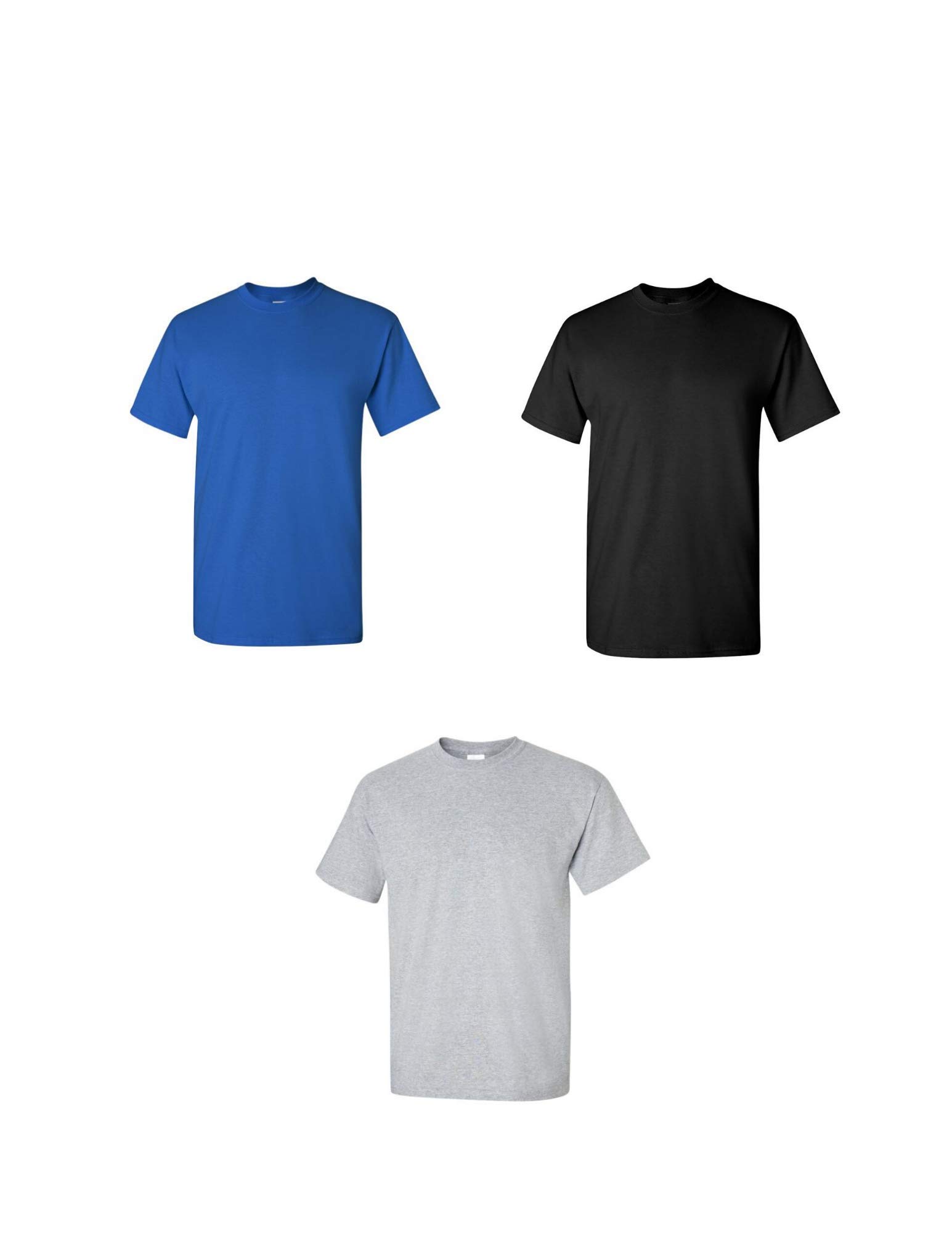 Gildan Men's Heavy Cotton Adult T-Shirt, 3-Pack