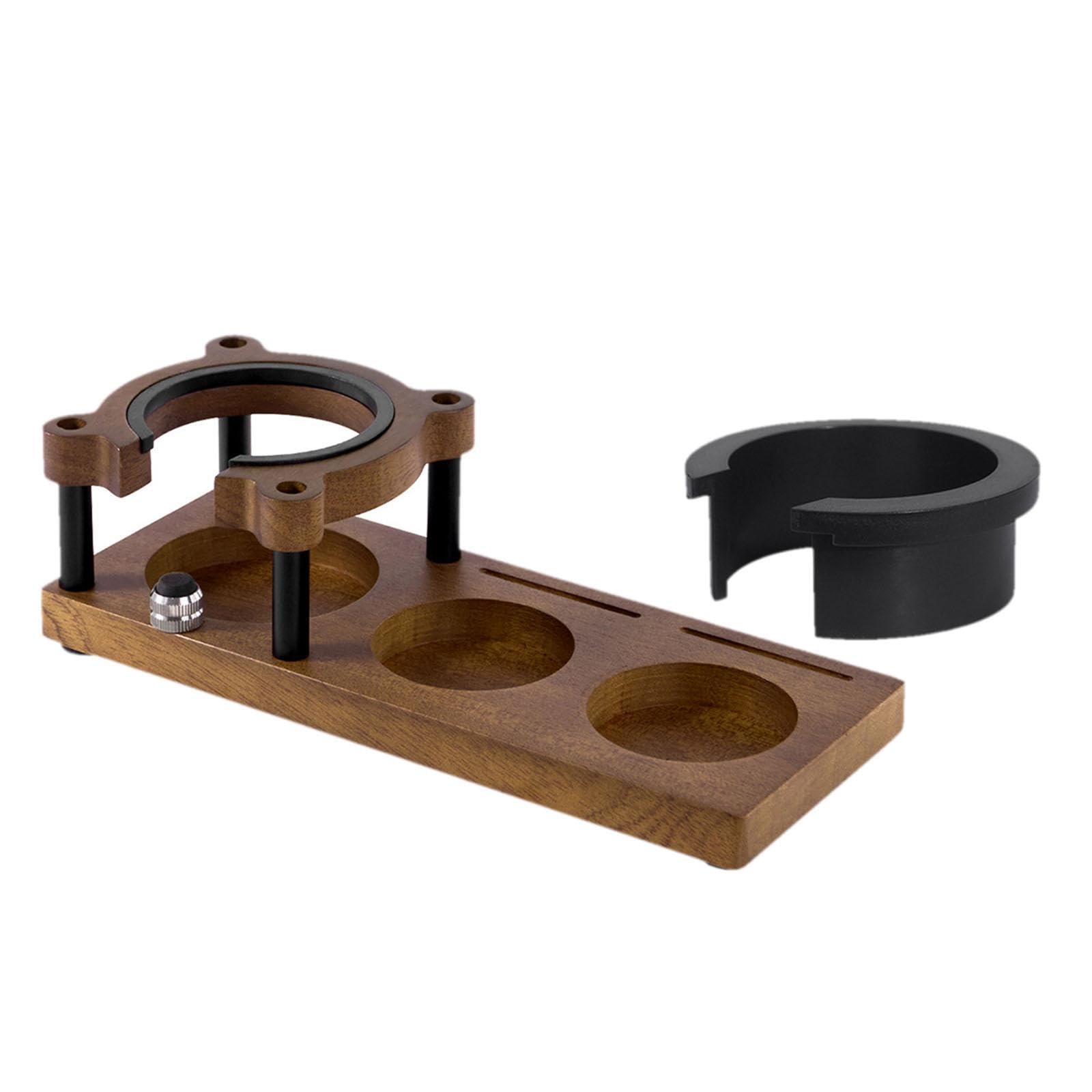 Estación de prensado de café, organizador de café, base de Para madera duradera para prensado de, barra de cocina, soporte ajustable para, Color de registro, rectángulo