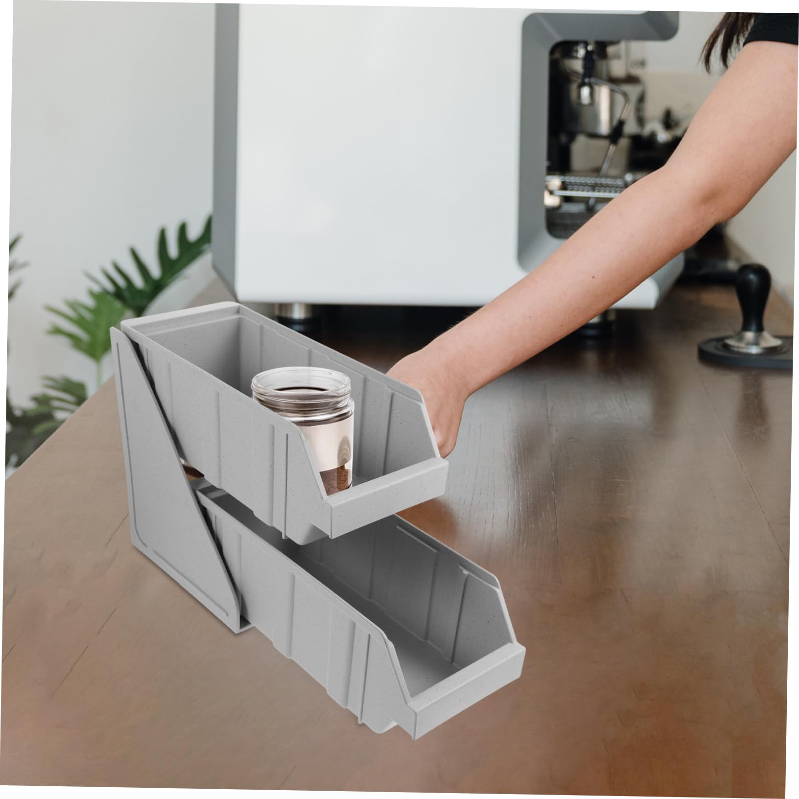 PRETYZOOM Storage Box Station Organizer Tea Bag Holder Bar Organizer Portable Storage