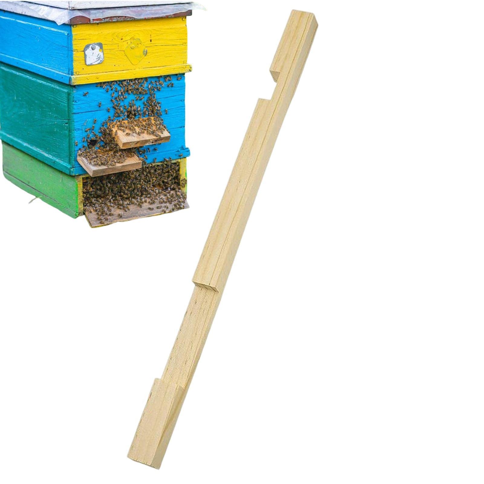 Rianpesn Bee Entrance Reducer | Wood Hive Entrance Protector Beekeeping | Mouse Guard, Controls Ventilation, Beekeeping Supplies