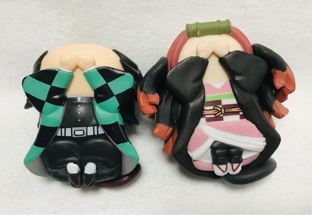 Amazon.co.jp: 鬼 滅 猫耳フィギュア 竈門炭治郎 竈門禰豆子 2点