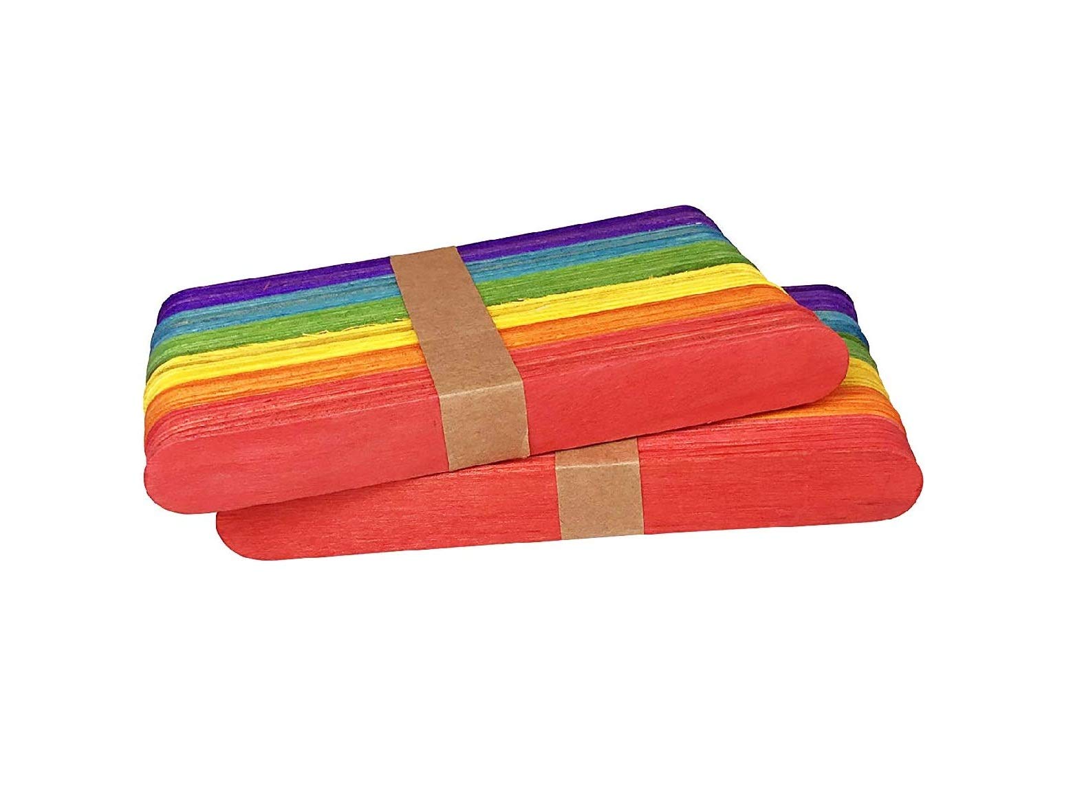 Multicolor Jambo Size Wooden Ice Cream Sticks for Craft & School Projects, Pack of 100-image-45