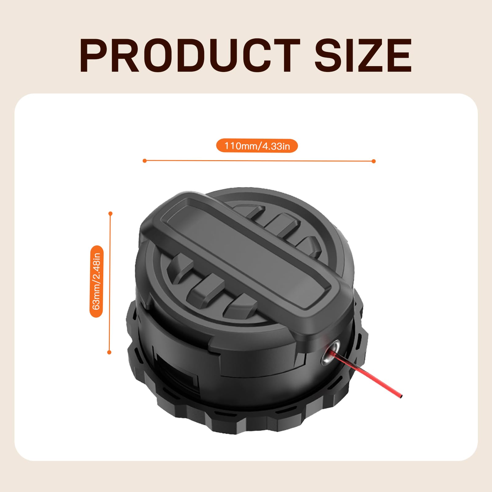 DWO1DT995 - Cabezal de repuesto compatible con desbrozadora inalámbrica Dewalt DCST920 DCST925 DCST922 DCST970 DCST991 DCST990, carrete de repuesto de 20 pies y 0.080 pulgadas, paquete de 2