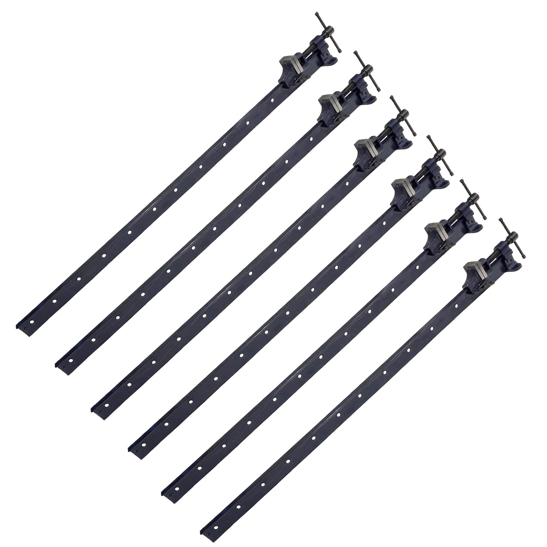 AB Tools Lot de 6 supports de serrage en T en fonte 1200 mm