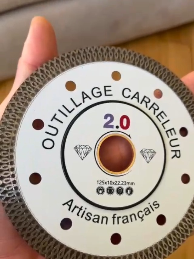 Lot De 2 Disques à Tronçonner Diamantés 125 Mm - Pour Carrelage, Céramique, Marbre - Coupe Humide Ou Sèche