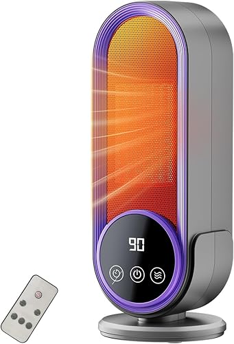 Calentador de espacio para interiores - Calentador portátil de eficiencia energética con termostato ajustable, tecnología de cerámica de