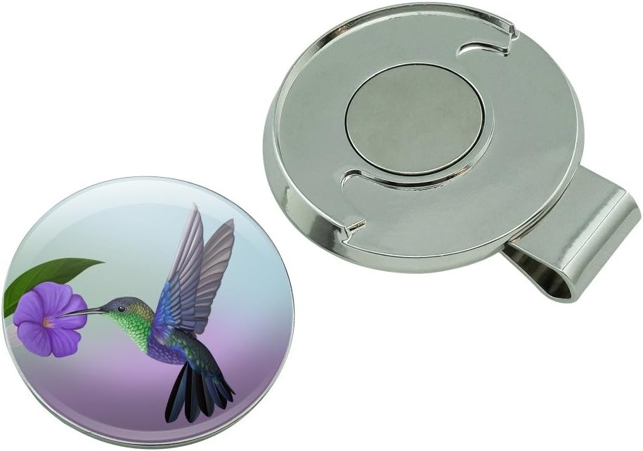 review GRAPHICS & MORE Hummingbird Crowned Woodnymph Purple Violet Golf Hat Clip with Magnetic Ball Marker