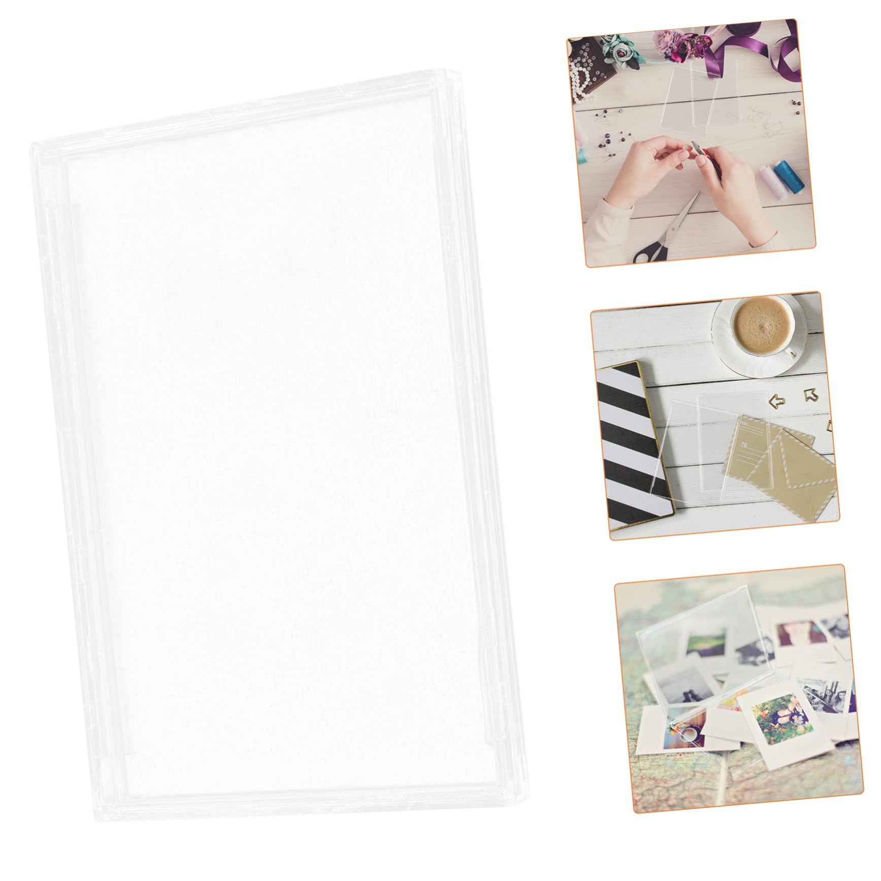 4 Set Scatola Di Carte Carta Difficile Chiaro Protettivo Sottile Protettori Multiplo Protezione Astuccio Display Titolare Commercio Protettore Acrilico Transparent 10 Pezzi * 4