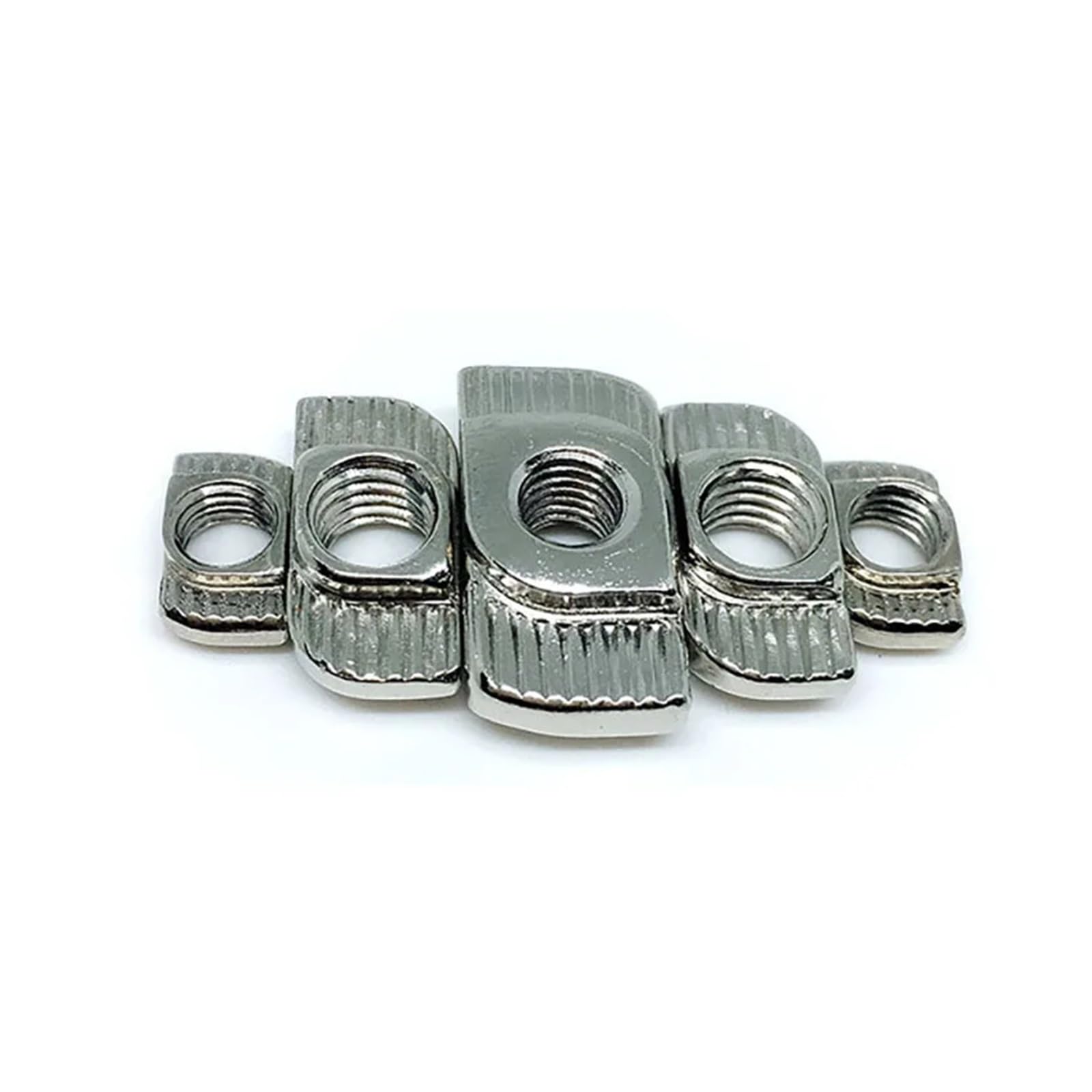 Zestaw 50 szt. 4040 M3 M4 M5 M6 M8 profil aluminiowy T-rowek łeb młotka nakrętka ślizgowa ze stali węglowej nakrętka T-rowek element mocujący EU (M3)