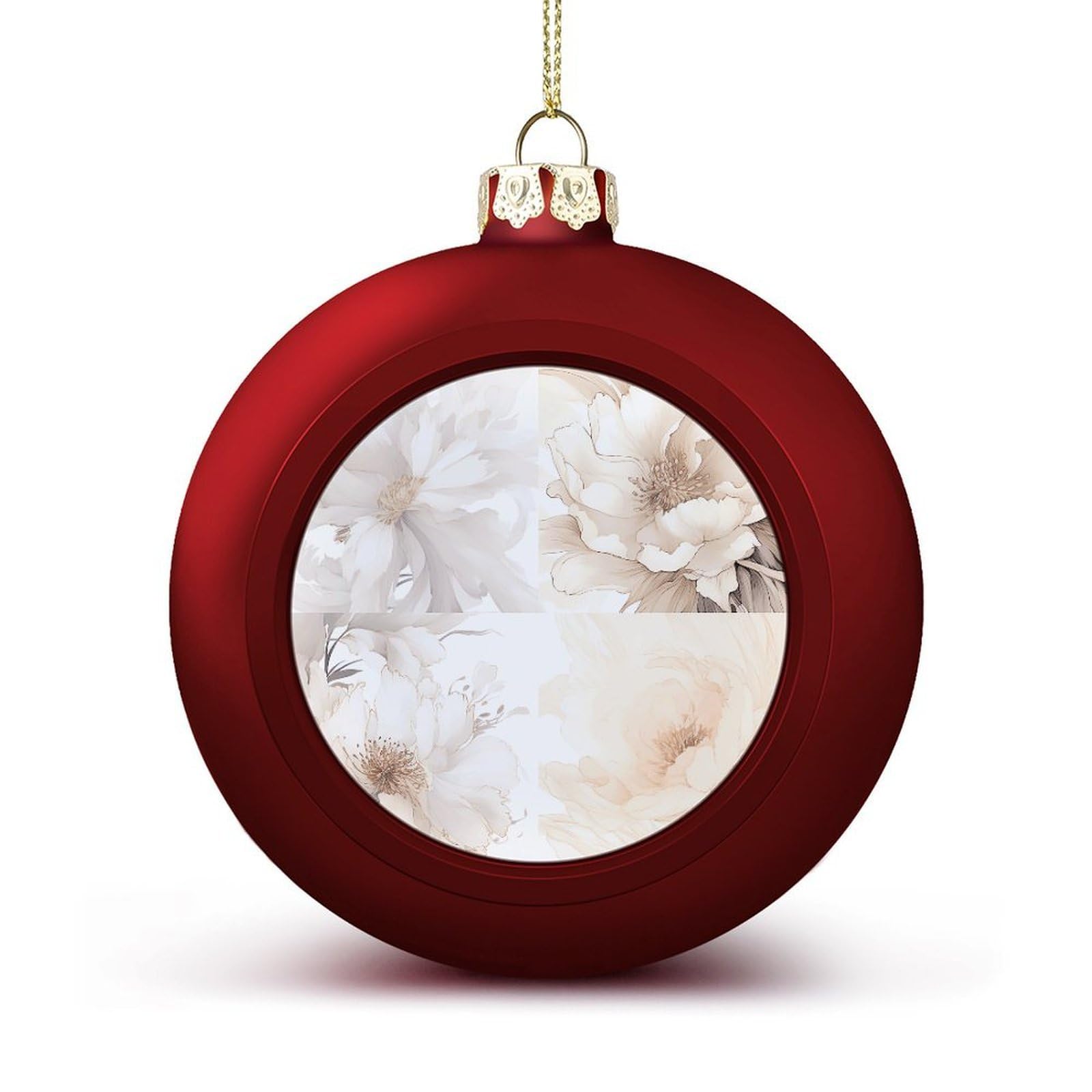 Image Christmas Balls Ornaments for Xmas Christmas Tree 1.6" Hanging Shatterproof Xmas Balls Hanging Decor Pendants for Holiday Party Outdoor Indoor DIY Craft Supplies