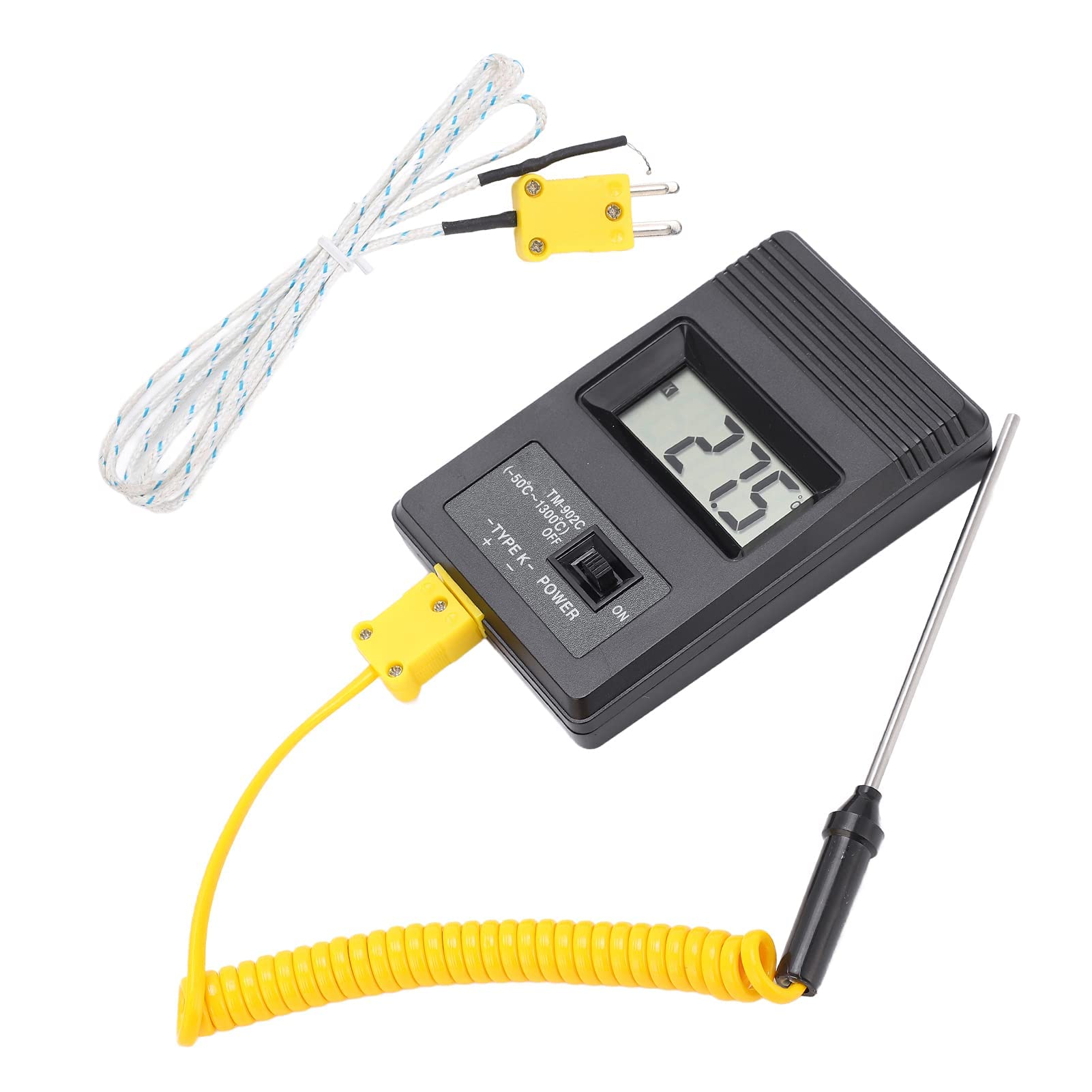Tm 902C Termometro per Termocoppie Digitale Tipo K LCD Display Industriale Sonda Misuratore Temperatura Portatile -50 a 1300°C