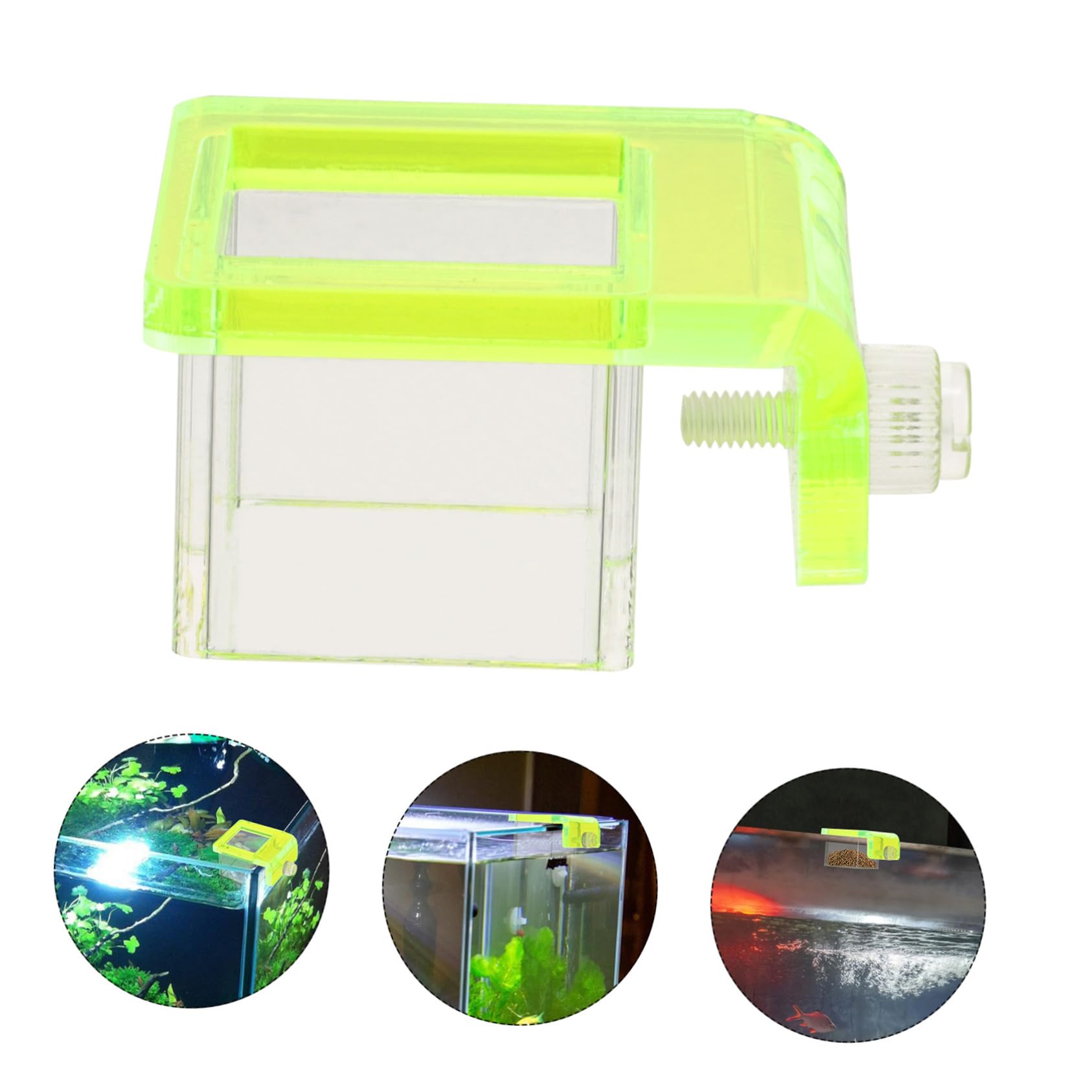 SUPVOX Fish Feeder for Fish Tank Reusable Easy to Install Floating Decoration