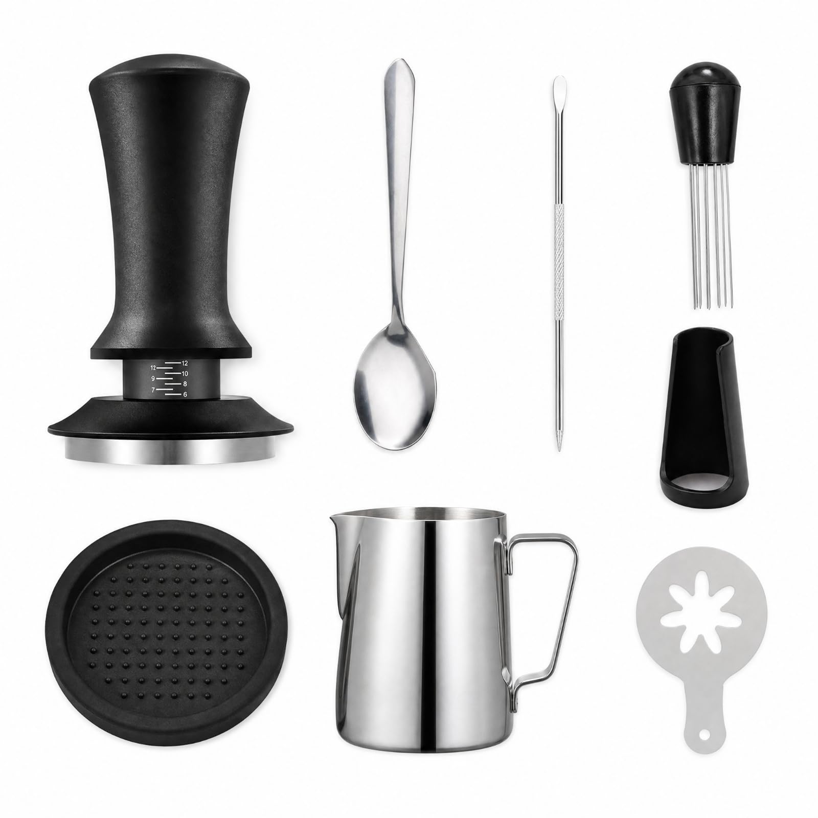 Pressino Caffè con Tappetino, Set Da 22 Pezzi 58MM