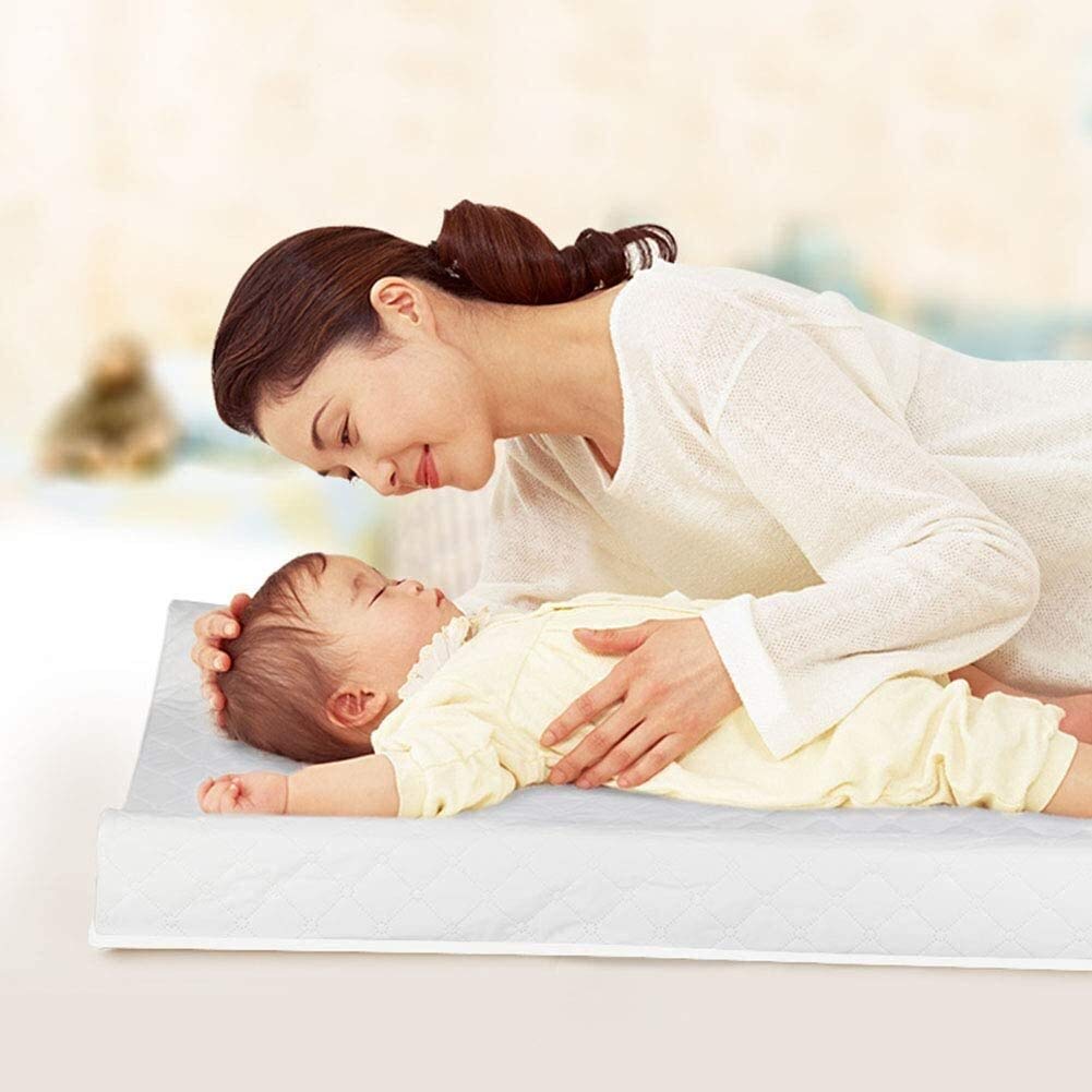 Cambiador de Pañale,Cambiador unisex impermeable para bebés con bordes elevados, almohadilla de orina para pañales contorneada para bebés, portátil para el hogar y los viajes, con capacidad