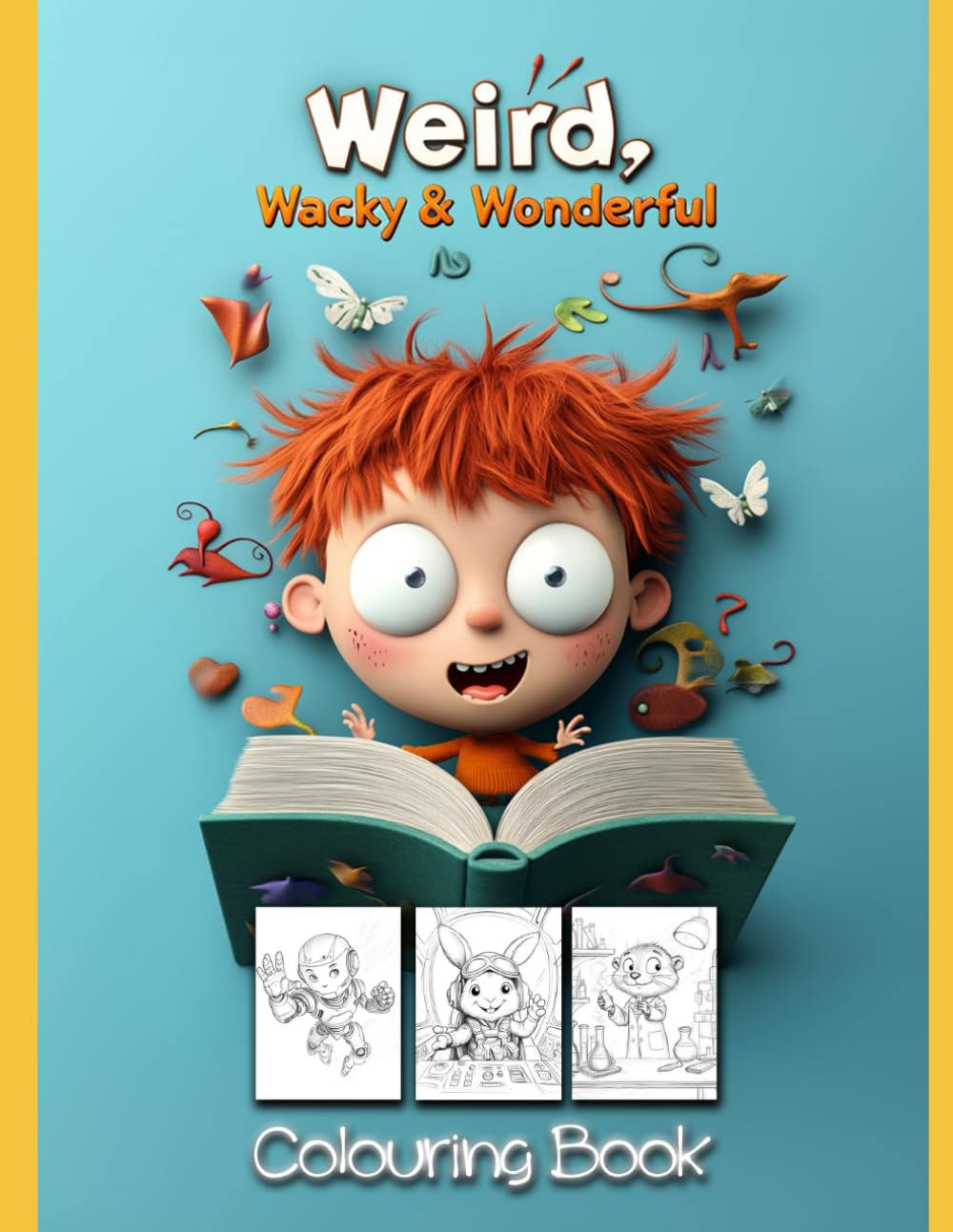 Weird Wacky & Wonderful: Colouring Book