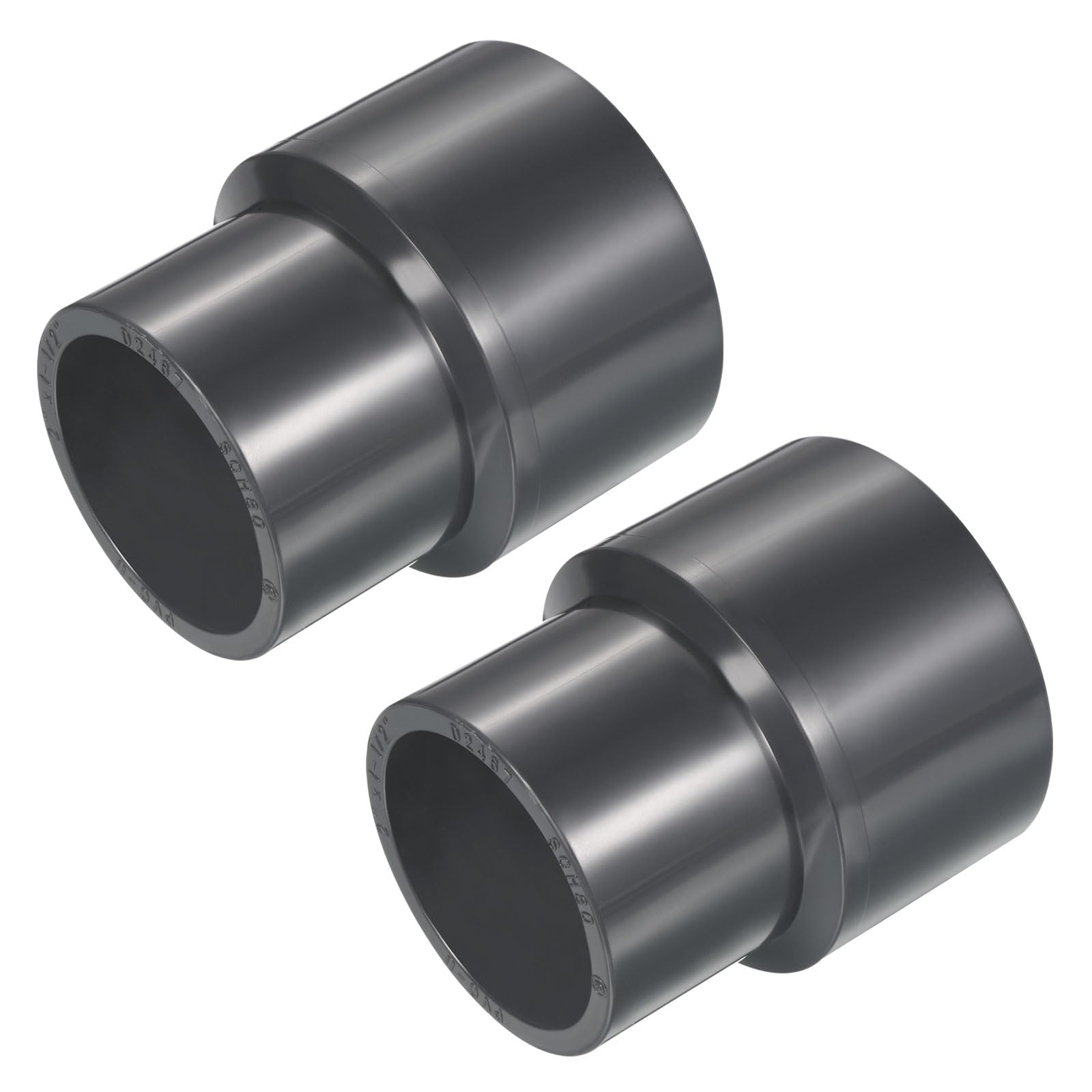 YOKIVE UPVC Reducer Fitting, Straight Adapter Connector Connect Pipe Socket Schedule 80, Great for Bathroom Kitchen