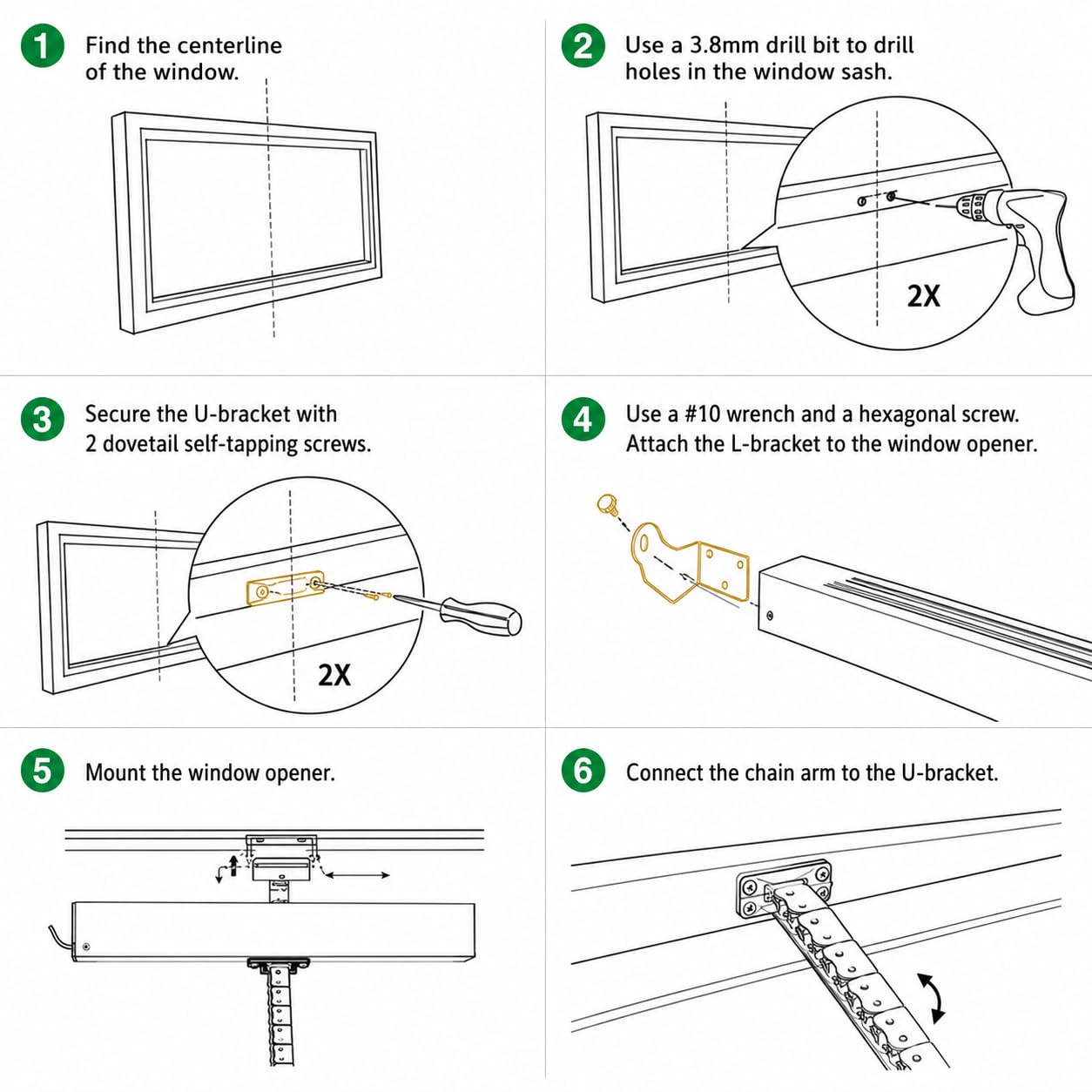 Abridor eléctrico de ventana de 24 V, actuador automático de 300 mm con control remoto para tragaluces, invernaderos, rejillas de ventilación de techo, fácil instalación y operación