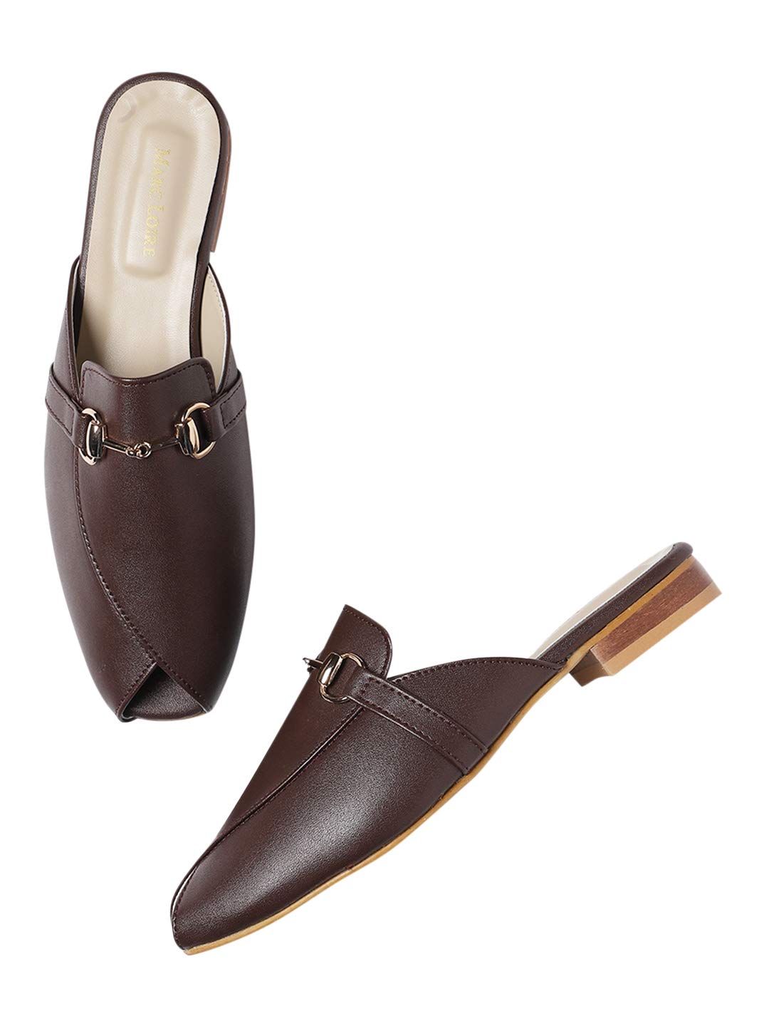 Marc Loire Womens Leather Brown Slip on Mules Shoes Casual and Formal Footwear, 5 UK (B08ZSTZSZC) Amazon Price History, Amazon Price Tracker