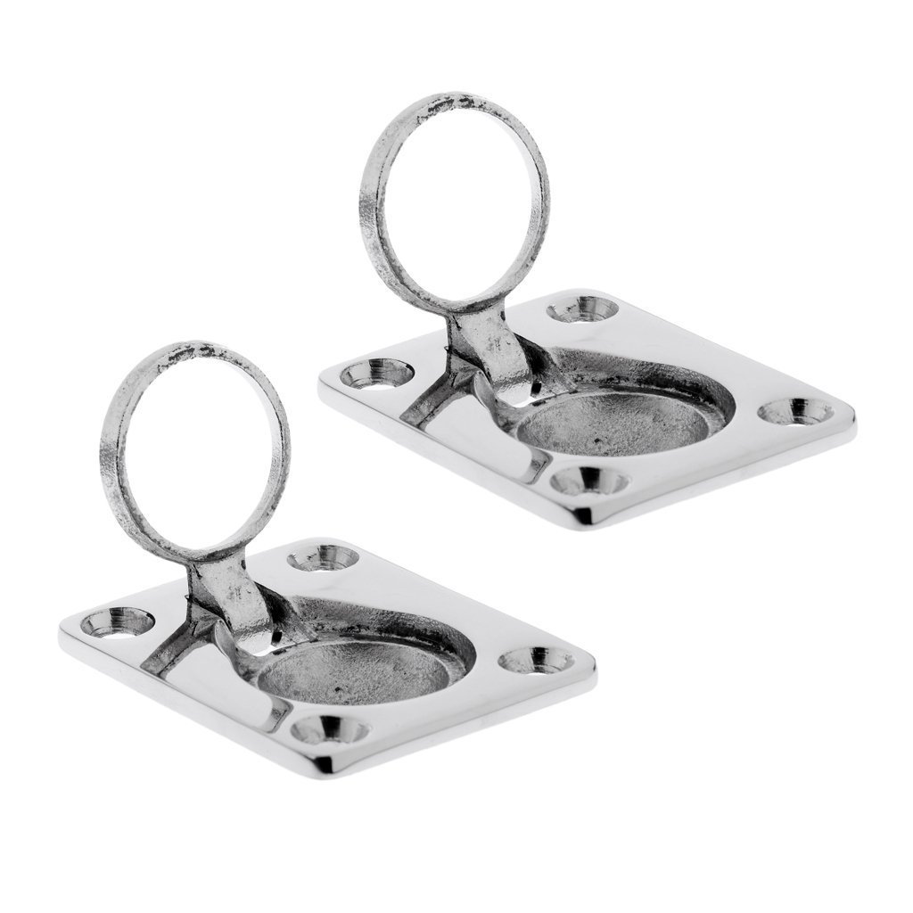 Maniglia Per Portello A Scomparsa In Acciaio Inox 316 Per Barche - Chiusura A Scomparsa Lucidata A Specchio, Dimensioni 96x69mm
