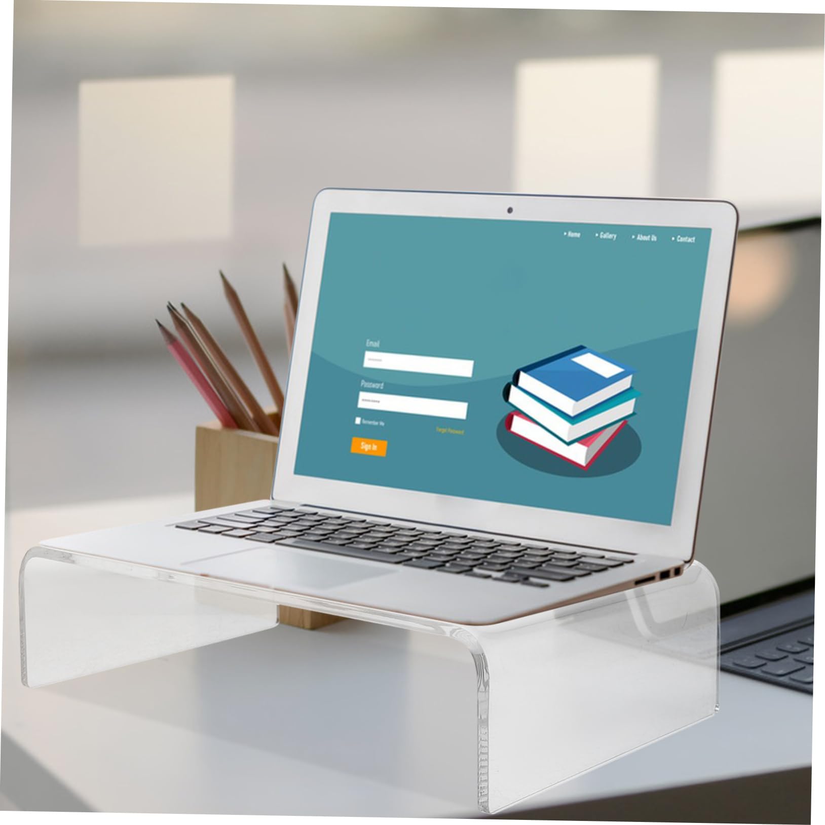 Rehausseur pour Écran D’ordinateur Transparent en Acrylique, Support