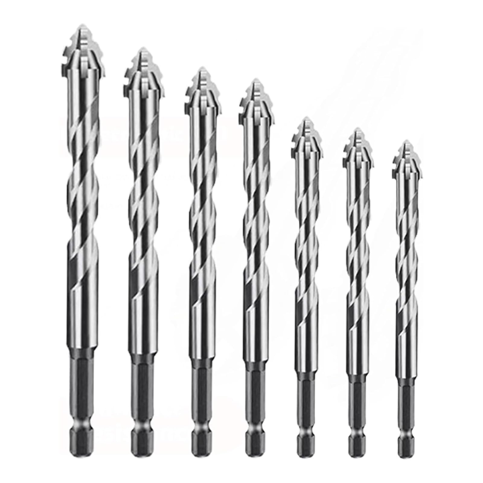Juego de 4 brocas excéntricas, para madera, azulejos, hormigón, metal, madera, hormigón, madera, madera, azulejos (4/5/6/8/10/12 mm)