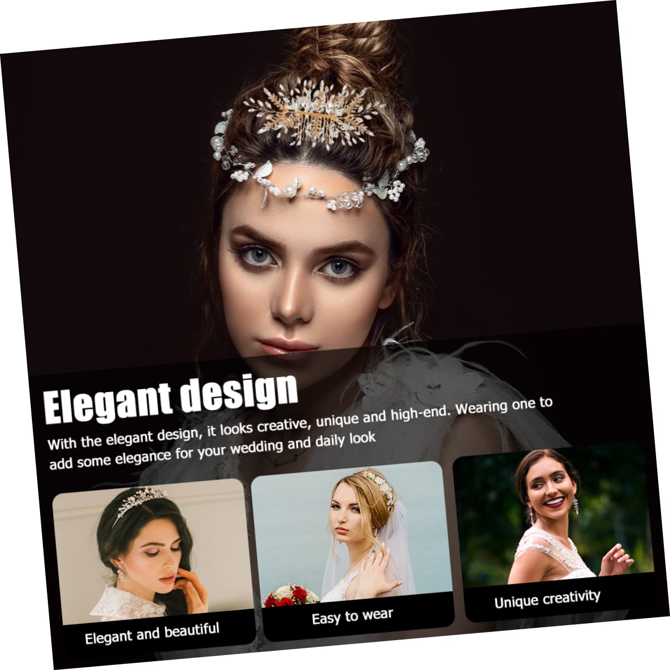 FRCOLOR Haarspangen Damen Mit Kamm 5 Stück Seitenkamm Tiara Brauteinsatz Perlen Haarnadel Braut Haarschmuck Haarspangen Für Frauen Brauthaar Hochzeit Braut Haarkamm Einsatzkamm Hochzeit Haarkamm