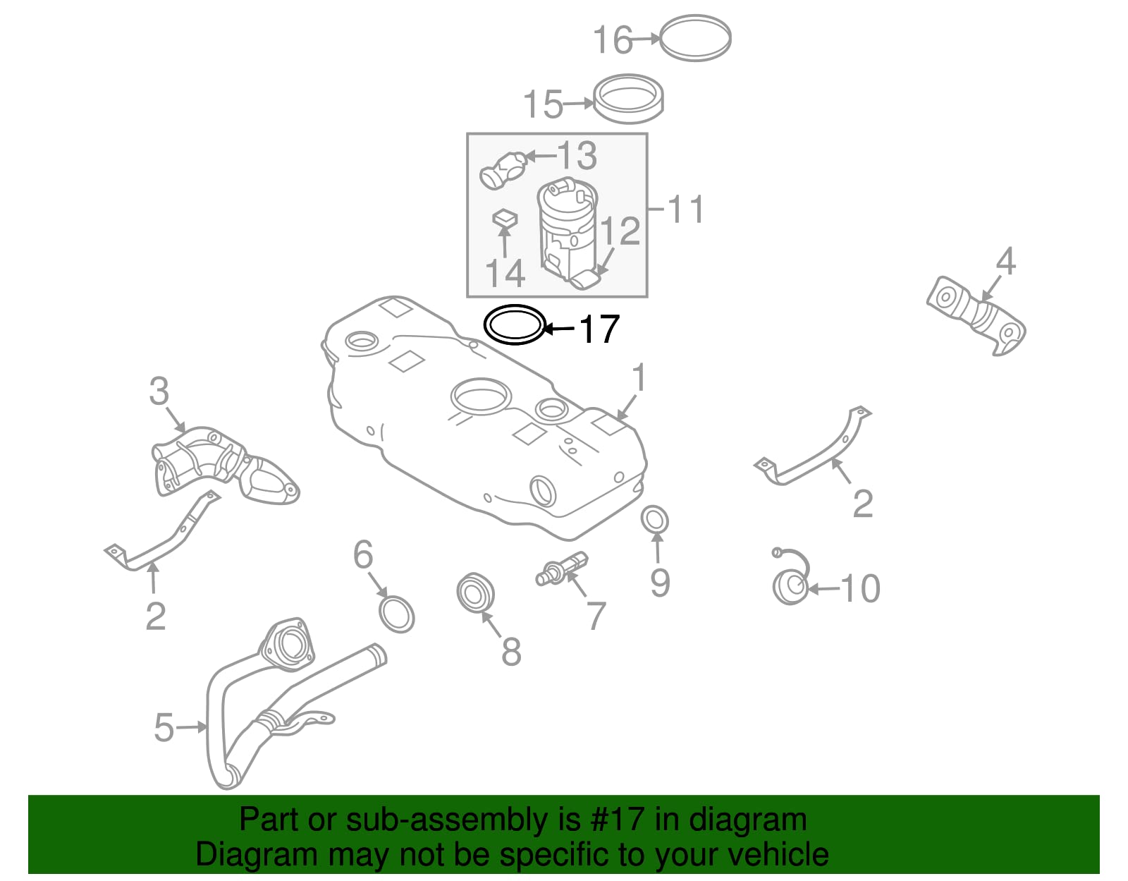 Amazon.com: Genuine GM 96554008 Fuel Sender Seal : Automotive