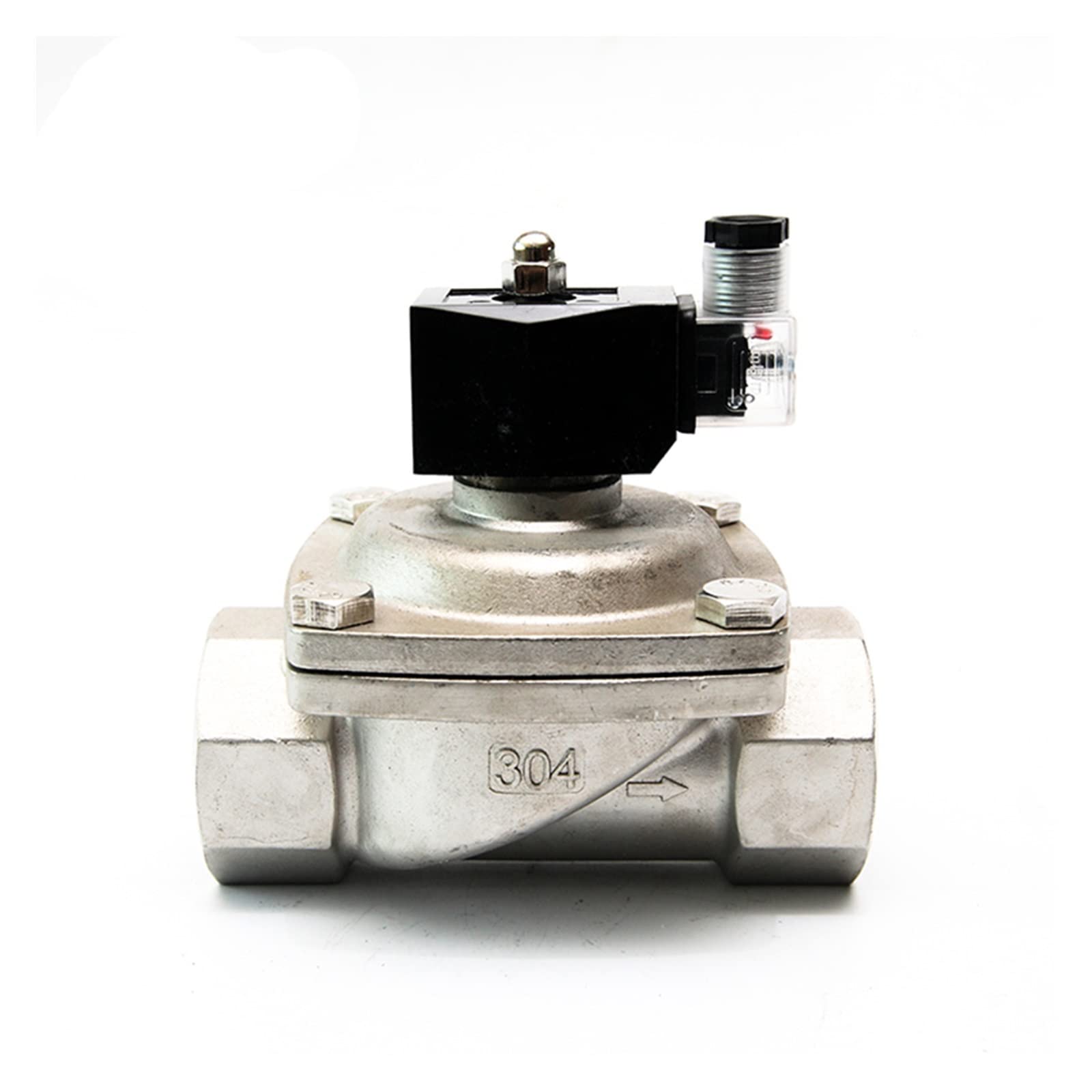 IEUMJNAT 2 Inch Stainless Steel Solenoid Valve Waterproof Normally Closed 220V 12V 24V 110V(Npt-120vac-epdm-seal)
