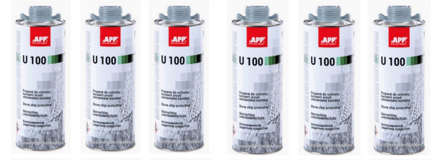 APP Carton de 6 antigravillons Gris Anthracite U100