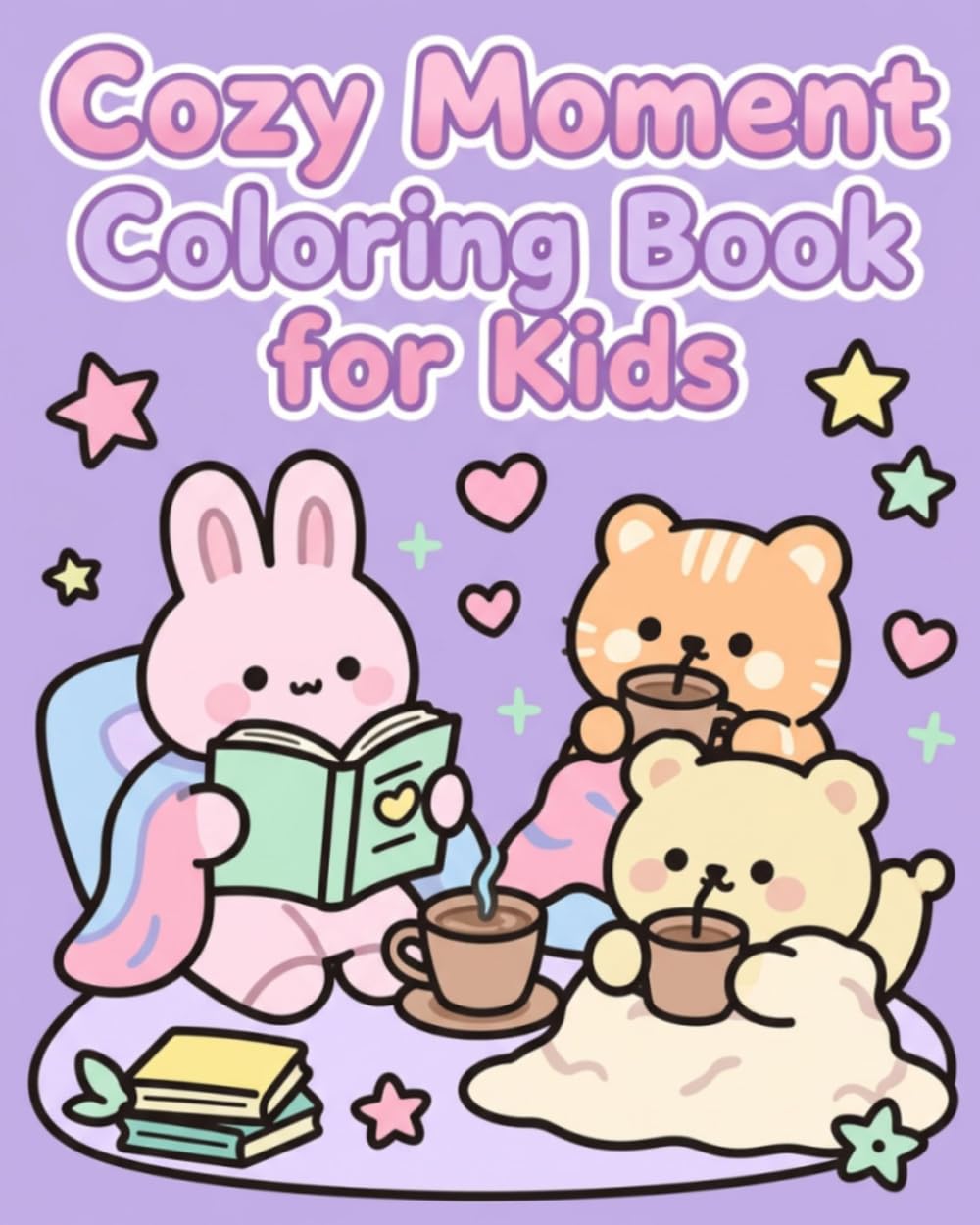 Cozy Moment: Coloring Book For Kids and Adults: 28 Coloring Pages For Relaxation and Stress Relief (Animal Cozy Moment: Coloring Books For Kids and Adults During Free Time)