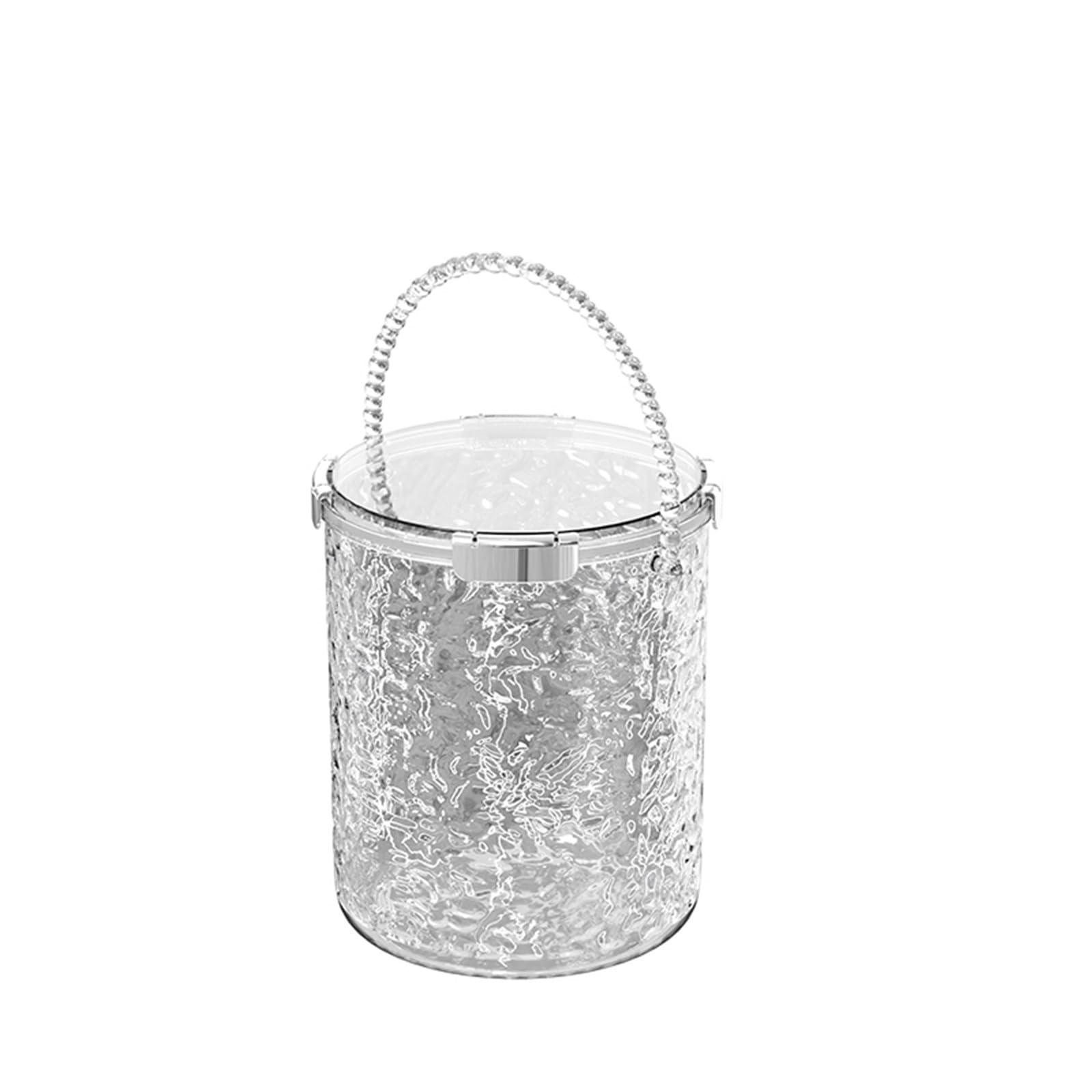 Lijiaxiuyc-101 ice bucket Ice Bucket With Lid And Handle Ideal For Cocktail Bar, Parties, Chilling Wine, Champagne champagne bucket(Clear,Large)
