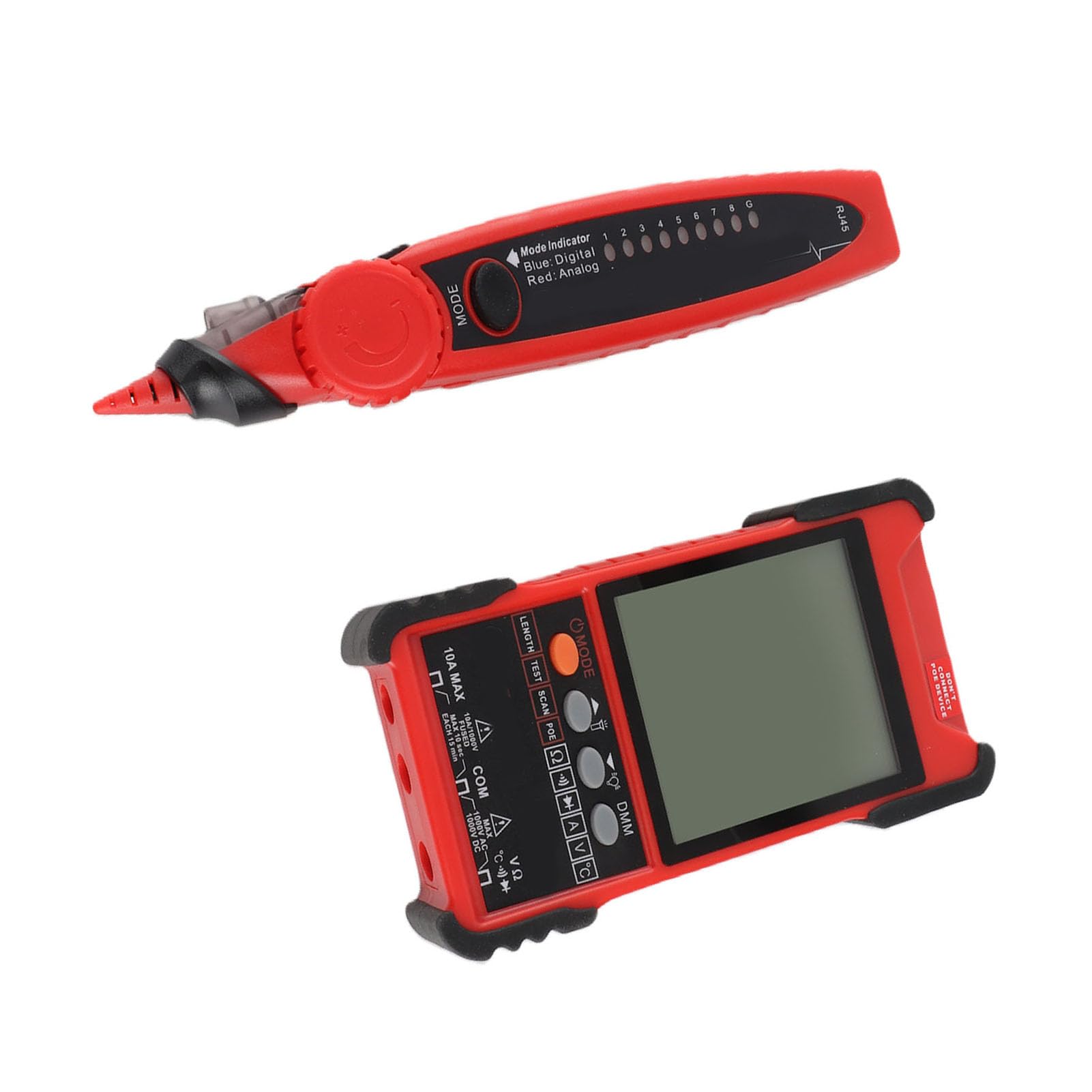 Netzwerkkabel-Tester-Set für Effiziente Signalprüfung, Multifunktionales Kabel-Tracker- und Leitungssuch-Set für Profis, Langlebige ABS-Konstruktion, 500 M Messung