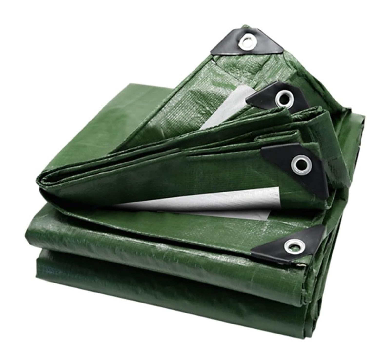 Camping tarpaulin, Multicolor Rain Fly Tarp Sunshade Multiple Sizes(Green Sliver,3x4m)