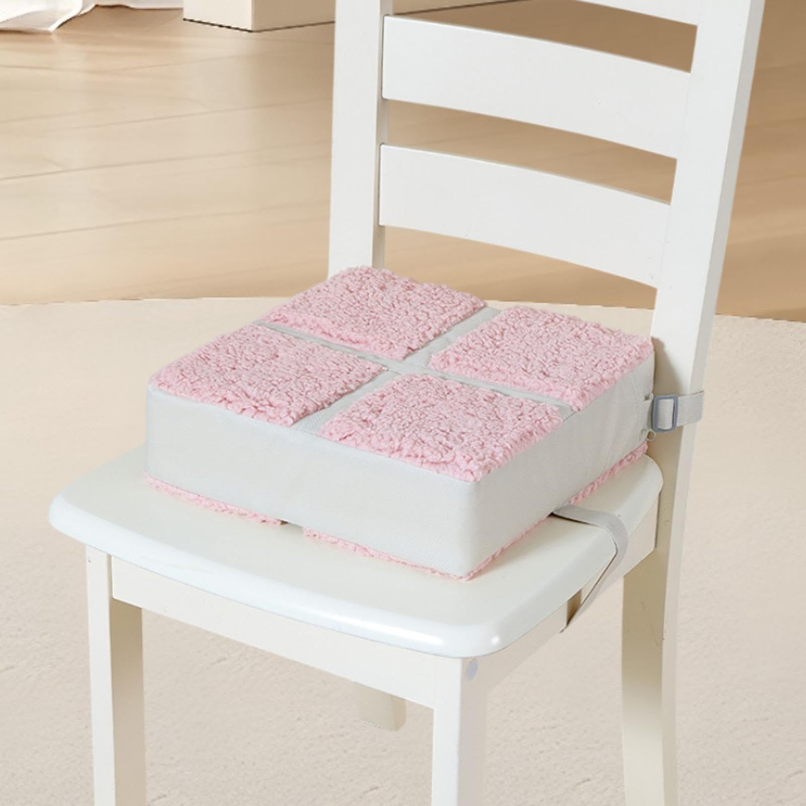 Seggiolino Rialzato per Bambini per Sala Da Pranzo, Facile Da Pulire, Comodo, Lavabile, Antiscivolo, Cuscino Rialzato per Seggioloni, Rosa, Taglia unica bambino