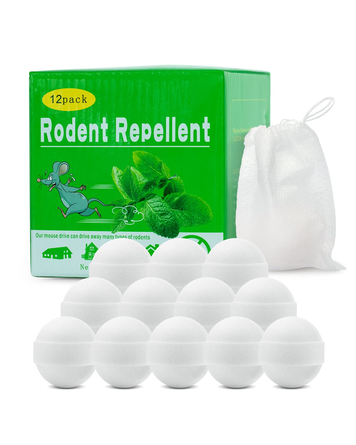 Buy Jesbess Rodent Repellent 12 Pack, Extra Strengthed New fomula to Repel Mice/Rats, Contain