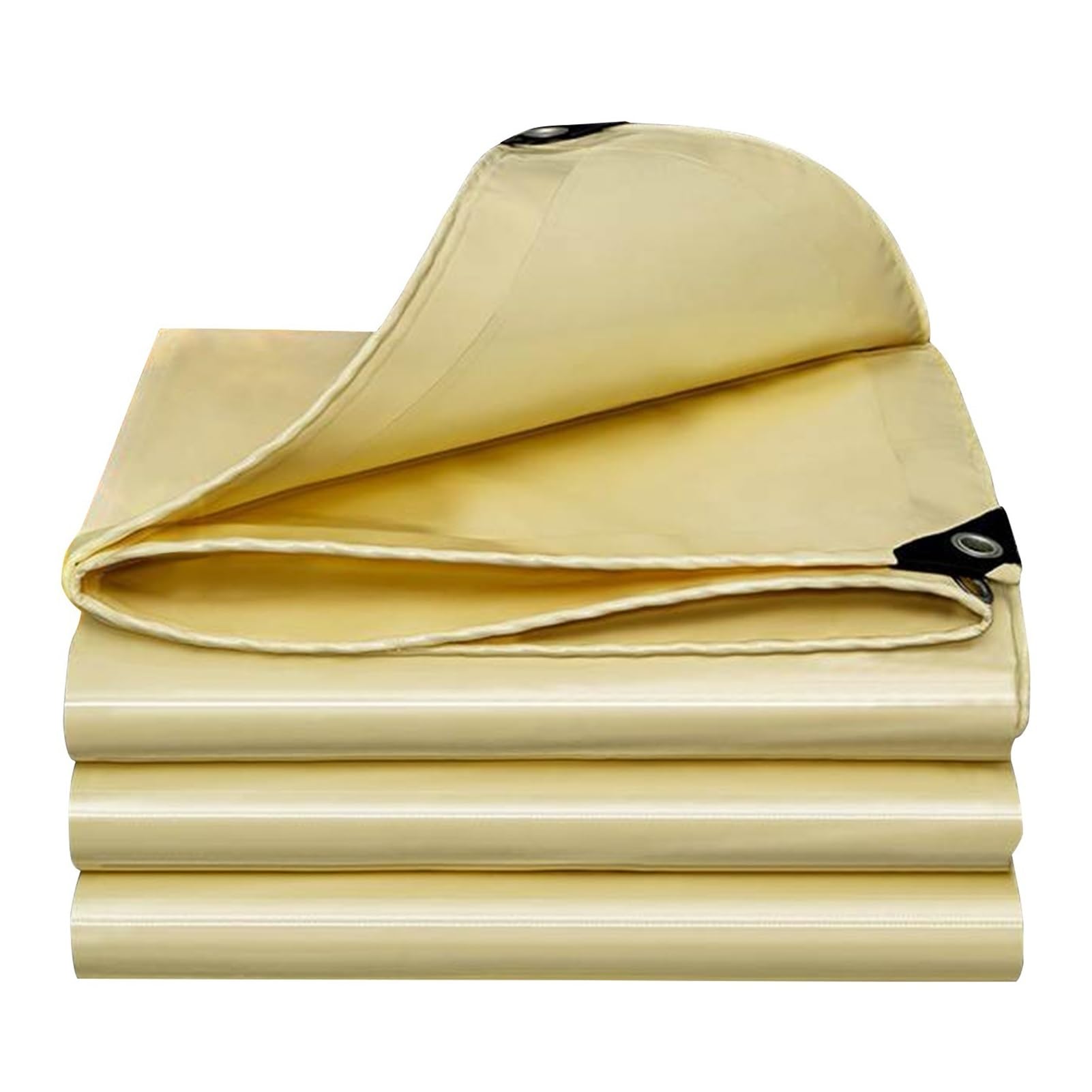 Tenda impermeabile per carichi pesanti in tela cerata beige 1x1,2 m 1x1,5 m 1,2x1,5 m 1,2x1,8 m 1,8x2,4 m 2x3 m Telo di fondo spesso Copertura antipioggia per mobili da giardino Campeggio (1,5x3 m)