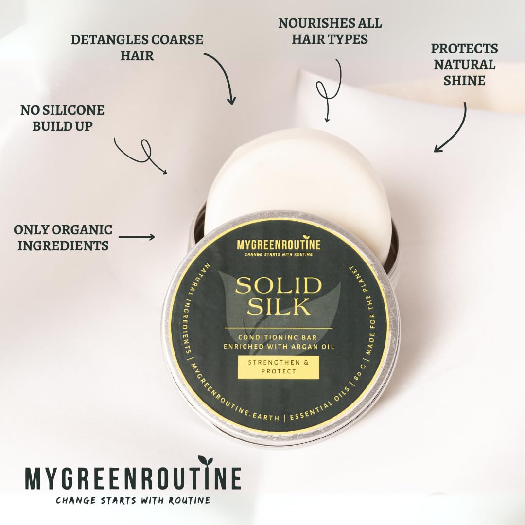 Eco Argan Oil Conditioner, Solid conditioner Bar for Strengthening & Moisturising for All Hair Types - Image 2
