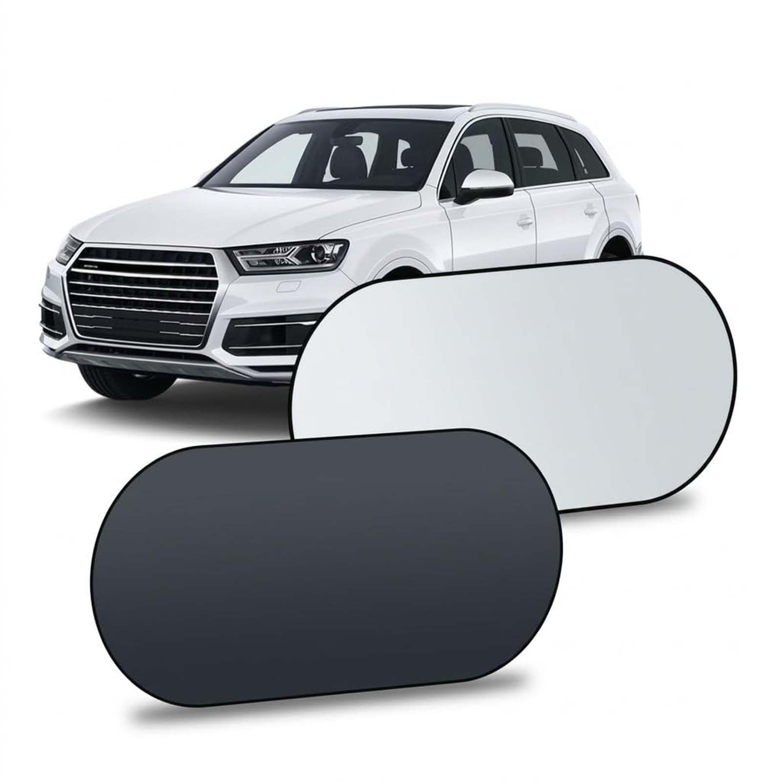 SJPJDGFC Car Rear Window Sunshade for OMODA 9 SHS C9 2025-2026, Reflective Titanium-Silver Heat Insulation Blind, Foldable UV Protection Screen, 100x50cm