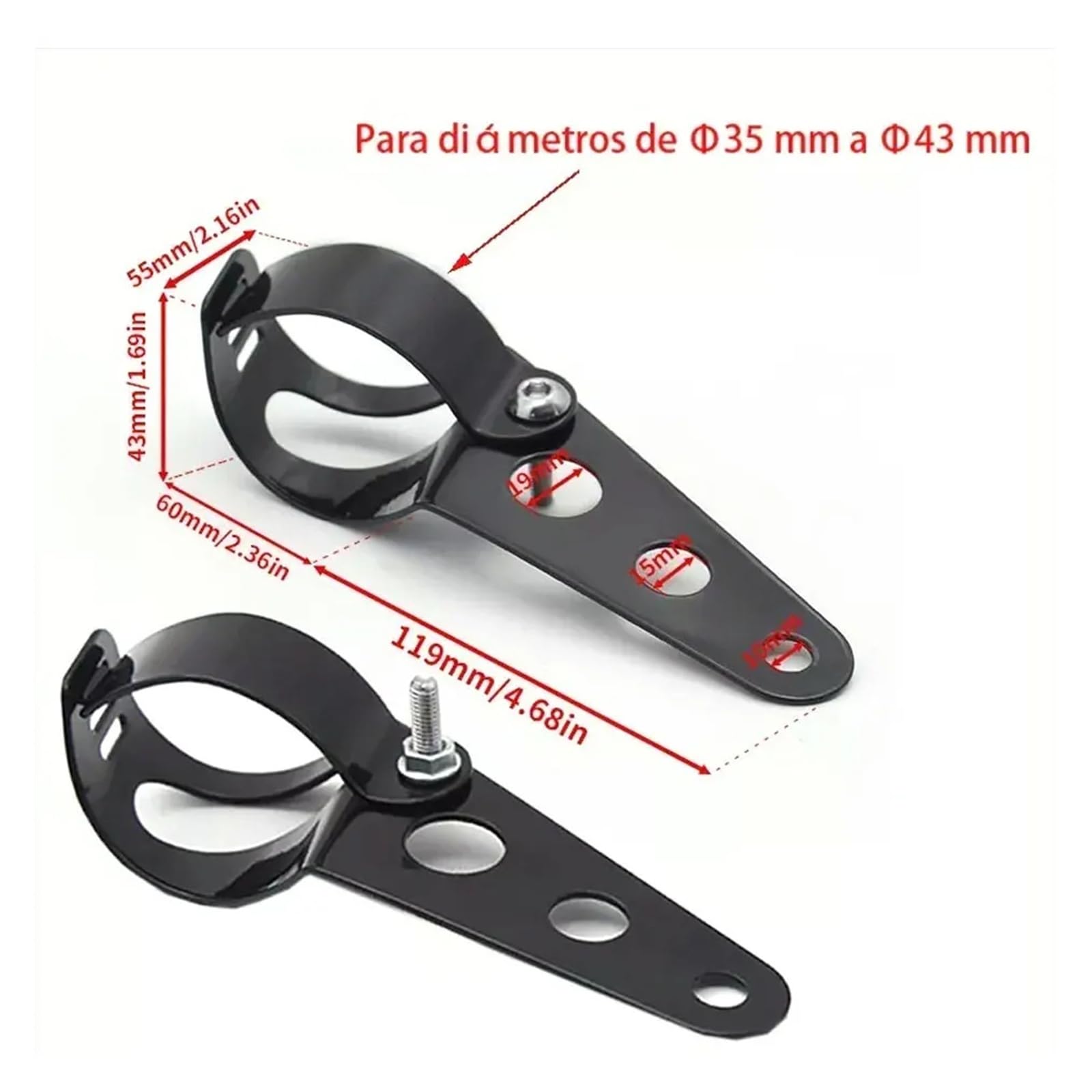 ESPYN Phares Avant Moto Phare Avant Universel 5,75 Pouces Pour Moto Scooter Feu Avant Rond Rétro En Maille