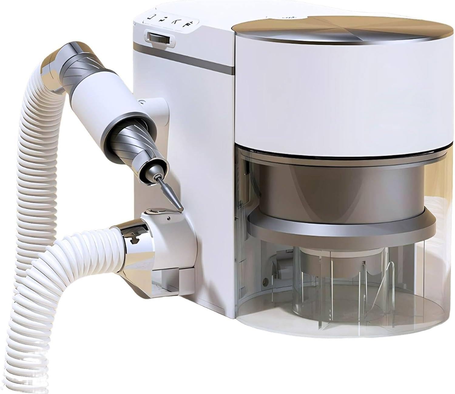 Electric Nail Drill 2-in-1 Nail Dust Collector Nail Vacuum Cleaner Nail Drill Machine Kit with 35000RPM Suck While