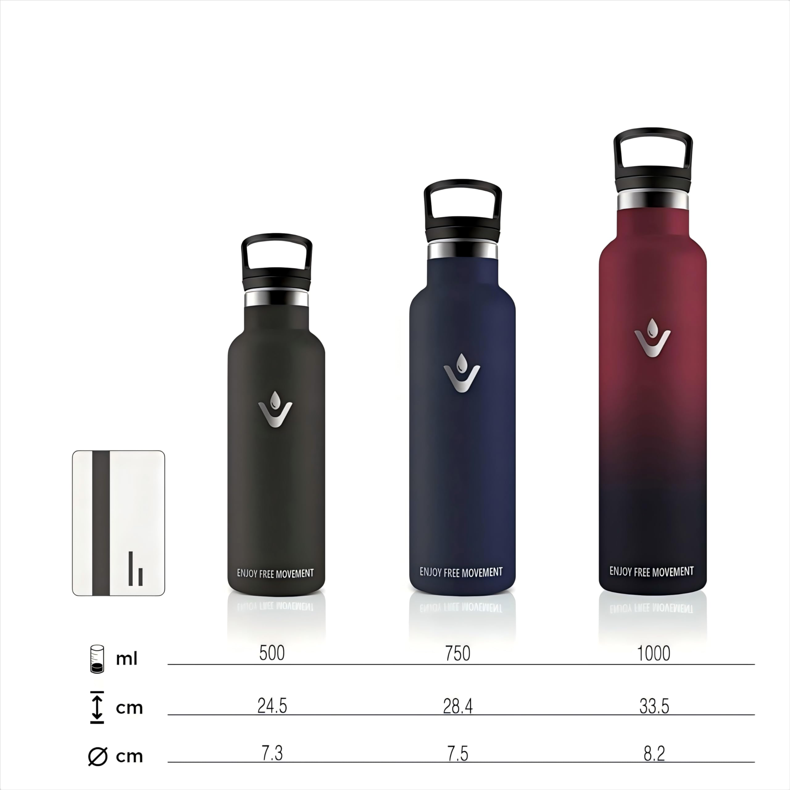 Trinkflasche Edelstahl 1L, BPA-Frei, Thermosflasche, Auslaufsichere Isolierflasche Doppelwandig, Wasserflasche, Thermoskanne, mit Strohhalm, Trinkflasche Kohlensäure Geeignet für Camping