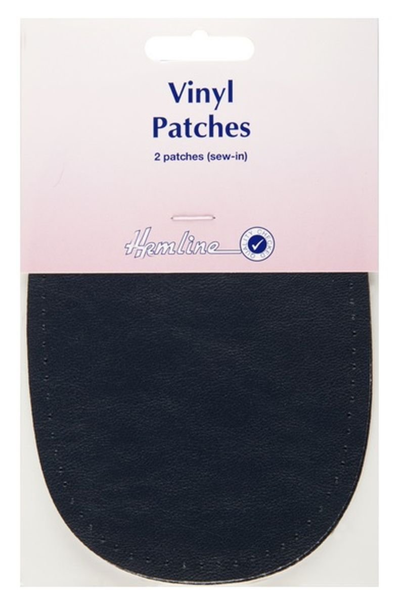 Hemline Navy Blue Vinyl Patches