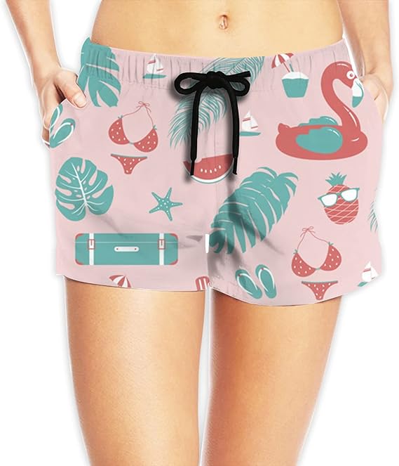 Amazon Co Jp 夏のシームレス レディース カジュアル ショーツ 水陸両用 おしゃれ ビーチパンツ 速乾 水着 人気 スポーツショーツ ファッション