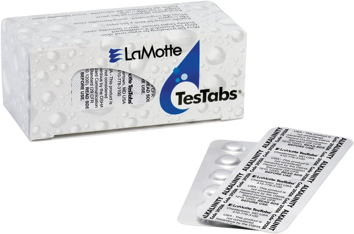 LaMotte 3920A-J Visual Grade TesTabs, Alkalinity, 100 ct.