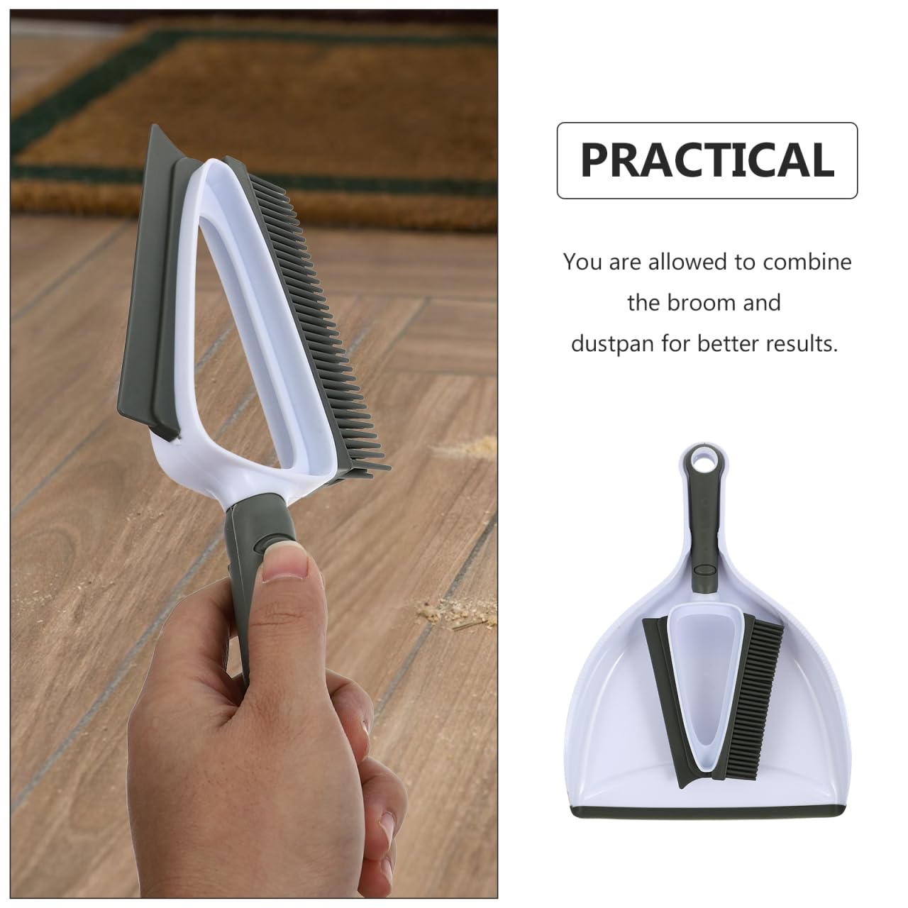 Beavorty 1 Set Pet Cleaning Broom Dog Hair Broom Whisk Broom Cleaning Brush Pet Cleaning Accessories Dust Pan and Brush Heavy Duty Paw Kit Multi-Functional Pet Hair Remover Pet Supplies 1