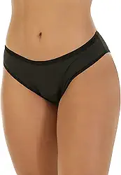 Calcinha Absorvente Feminina Fluxo Médio (PRETO, GG - 46)