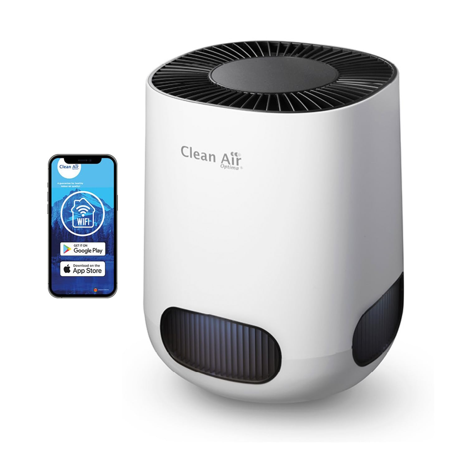Clean Air Optima CA-502 Desktop Smart - Purificateur d'air intelligent HEPA UV-LED Ioniseur - Ventilateur silencieux : <10dB(A) en mode veille - Adapté aux pièces jusqu'à : 20m² / 50m³